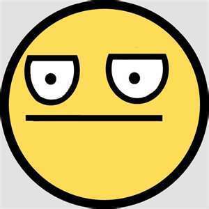 Serious Smiley Face Comment Picture