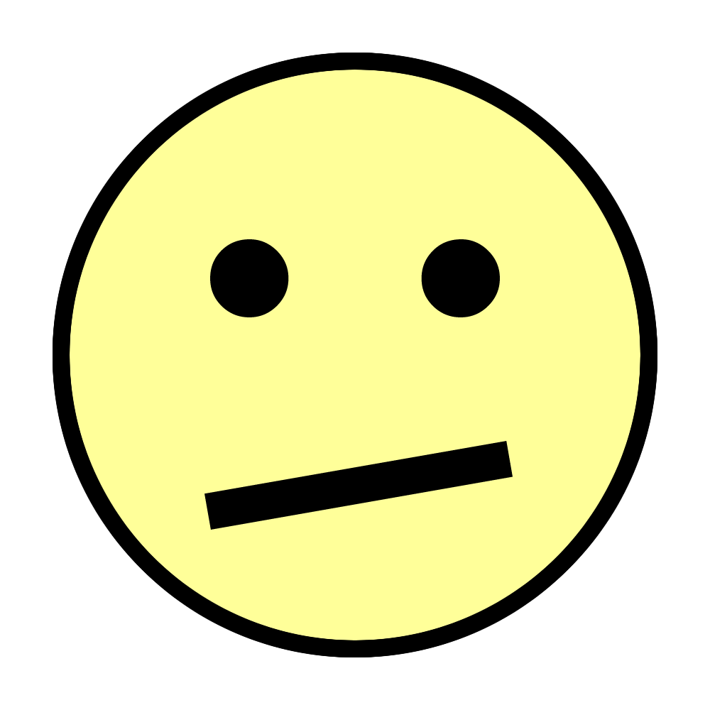 Ok face clipart