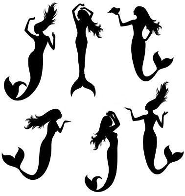 1000+ images about Mermaid Stencil Designs