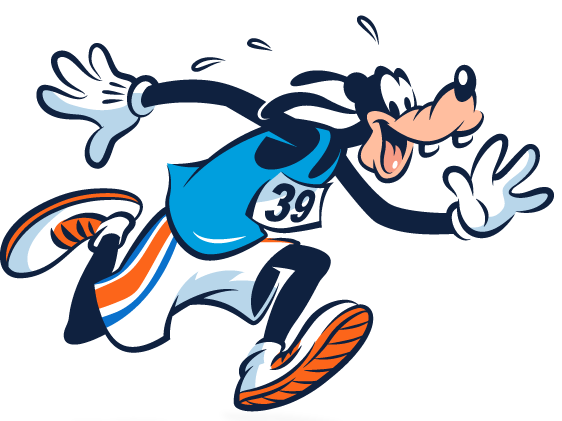Disney running clipart