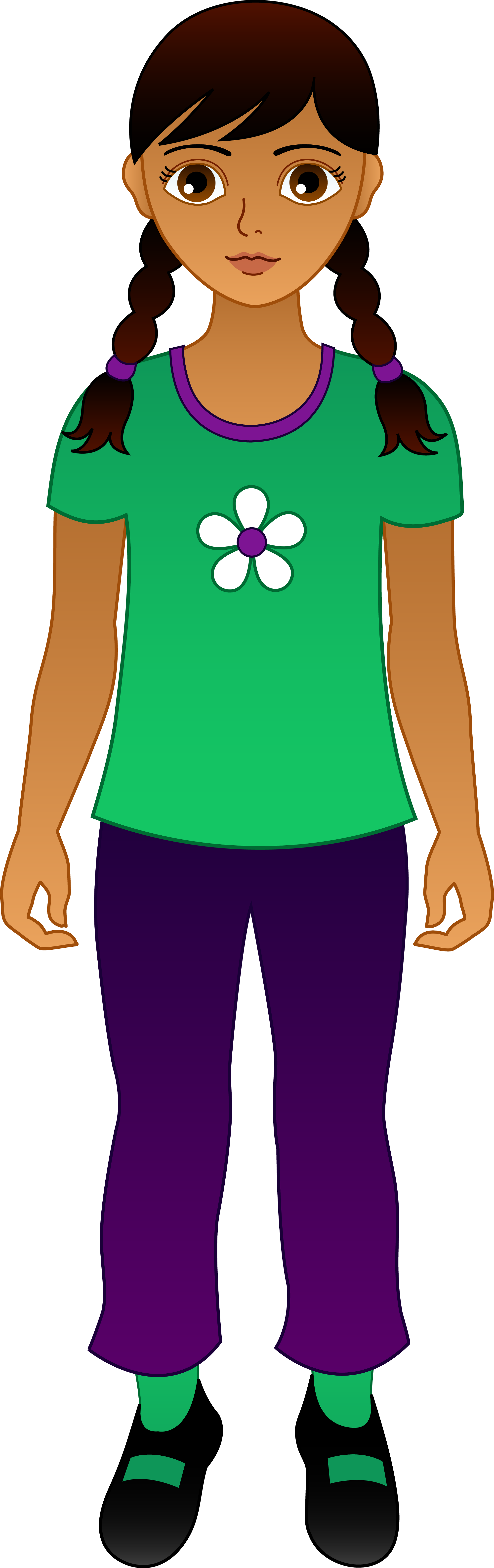 Indian school girl clipart - ClipartFox