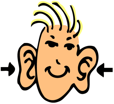 Cartoon big ears clipart
