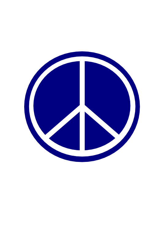 Navy Blue Peace Symbol Lum 1 SVG Scalable Vector Graphics ...