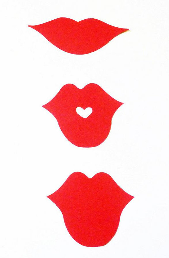 30 pcs 3 inch Mustache Moustache lips Party Photo by PartyHQ ...