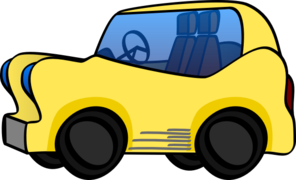Yellow Cartoon Car Clip Art - vector clip art online ...