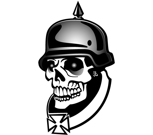 Soldier Skull Vector | Free Vector Graphics | Vector Art Designs