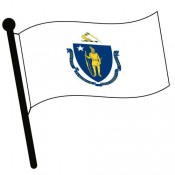 Waving State Flags Clip Art