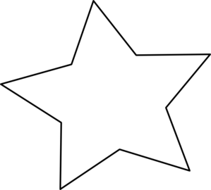 Black Outline Star Clip Art - vector clip art online ...