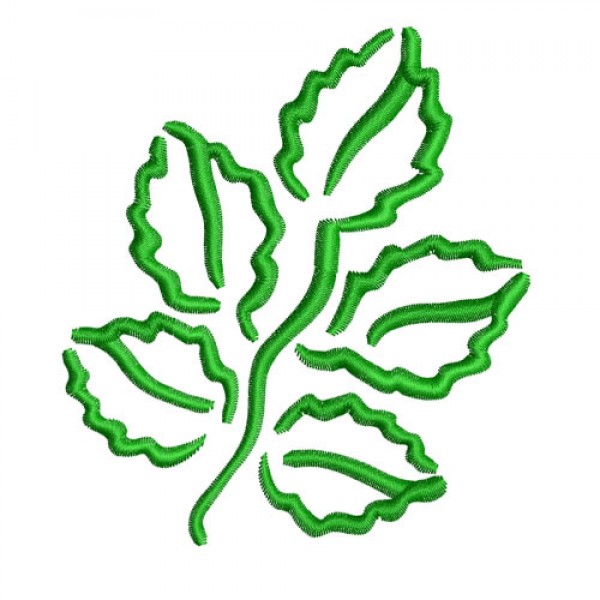 Leaves Outline Embroidery Design