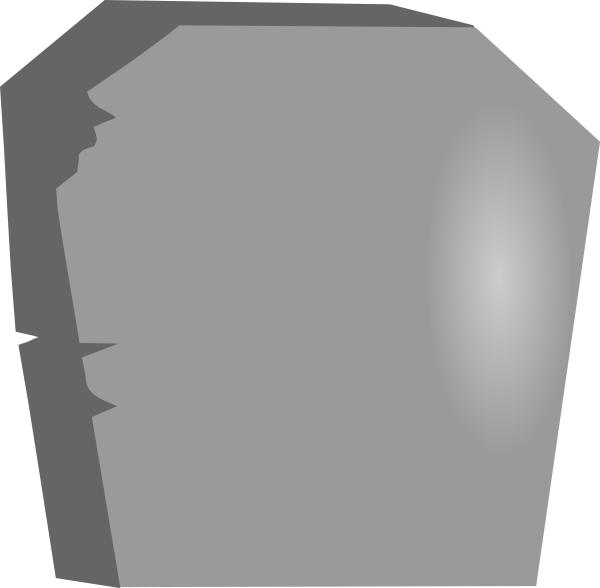 Large Blank Tombstone Clip Art - vector clip art ...