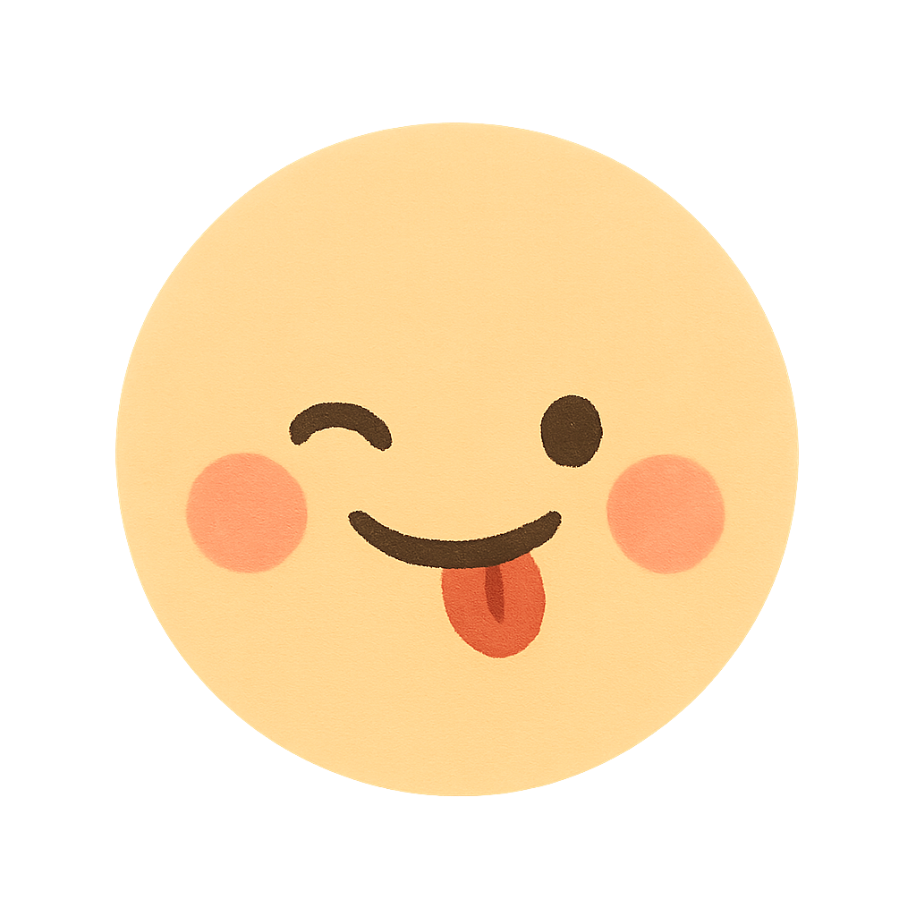 Winking Emoji Face