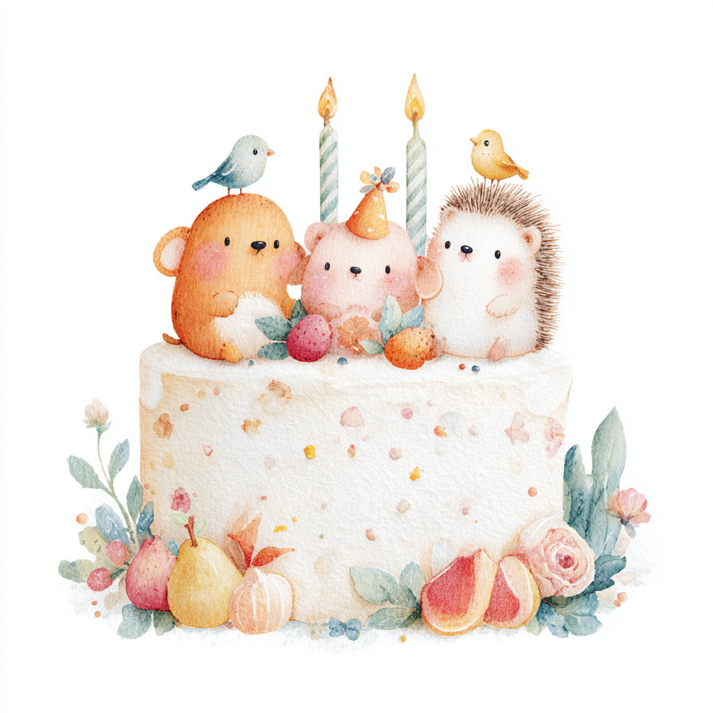 Woodland Birthday Cake