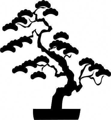 Bonsai Tree Drawing Silhouette - ClipArt Best