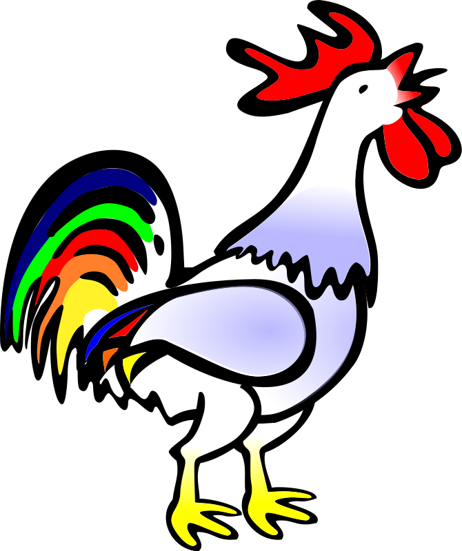 Free rooster clipart