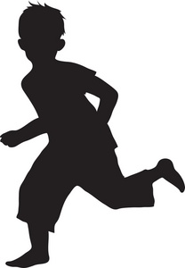 Little Boy Silhouette Clipart