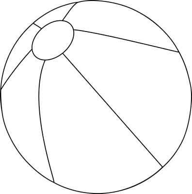 Beach ball clip art 2 image #4363