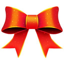 Christmas red ribbon clip art