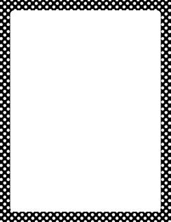 38+ Black And White Polka Dot Border Clip Art