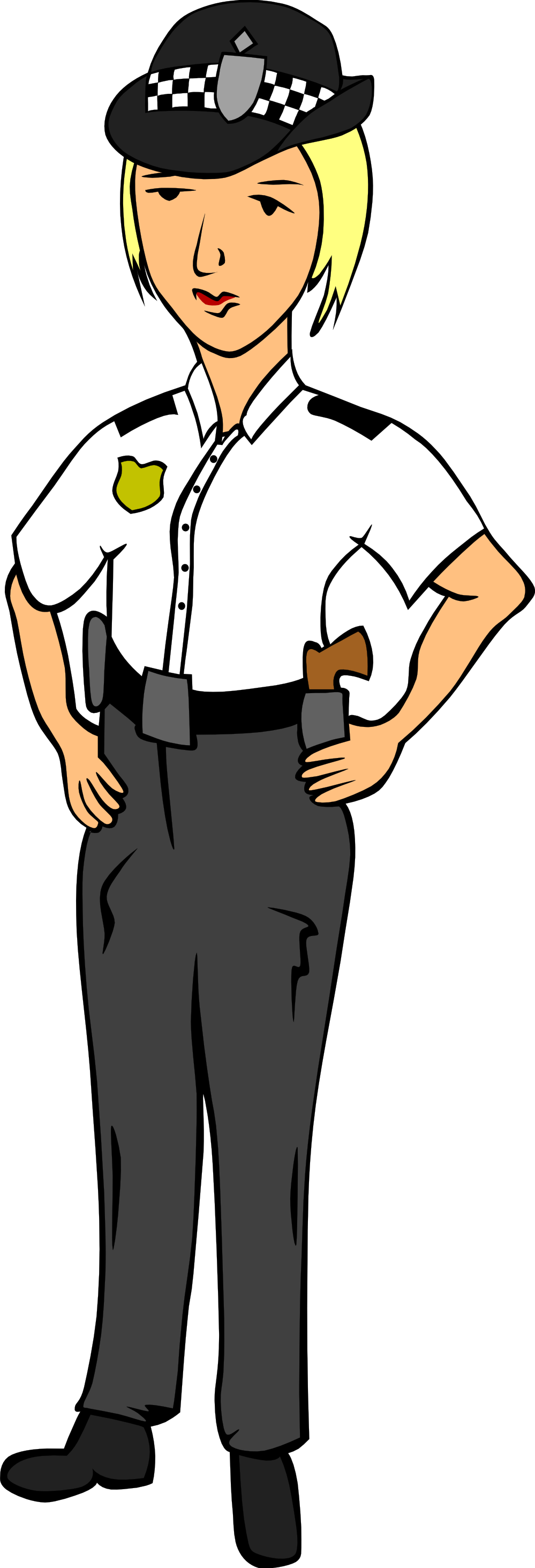 Police Officer Clipart Black And White - Free ...