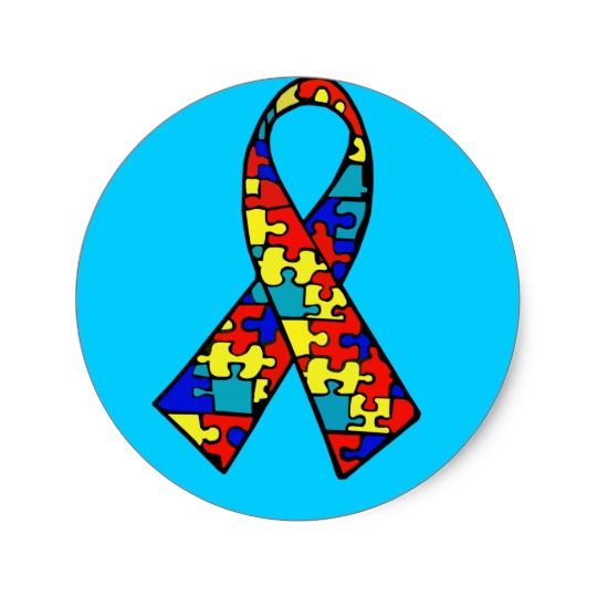 Autism Awareness Jigsaw Puzzle Ribbon Products Classic Round ...
