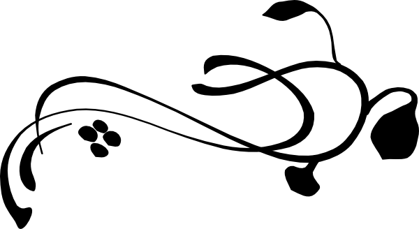 Vine Black And White Clipart