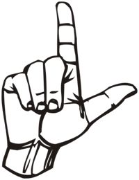 Loser Hand Sign Clipart