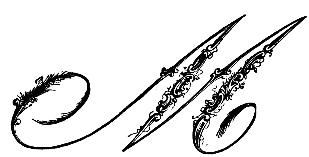 Fancy letter m clipart