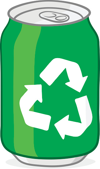 Drawing Of The Green Soda Can Clip Art, Vector Images ...