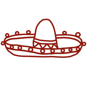 Silhouette Design Store - View Design #113632: sombrero papercut