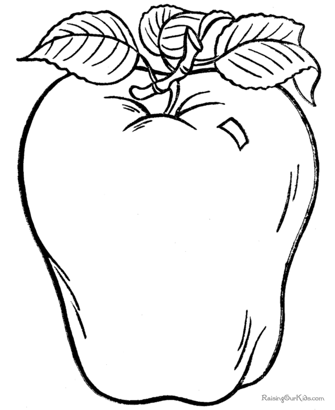 Apples For The Teacher Coloring Pages - AZ Coloring Pages