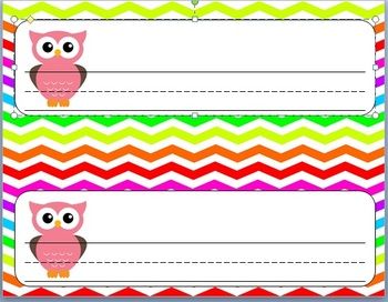 Chevron Name Plates | Leader In Me ...