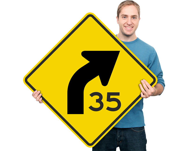 Road Warning Signs | Yellow Warning Signs