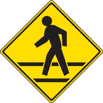 Reflective Pedestrian Crossing Signs - Pedestrian Crossing Symbol ...