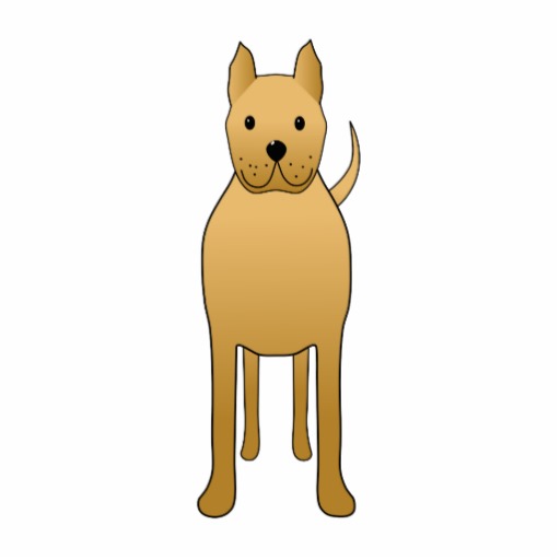 tan_brown_dog_cartoon_acrylic_ ...