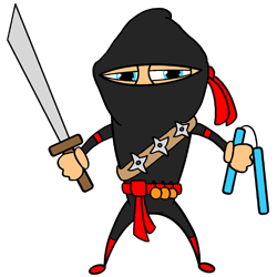 How to Draw a Ninja Cartoon Character