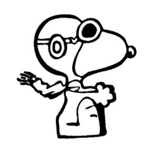Giant SNOOPY DOG pilot VINYL 10"STICKER / DECAL Flying - Aviation ...