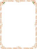 Christmas Menu Borders - MustHaveMenus
