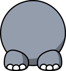 Hippo Body clip art - vector clip art online, royalty free ...