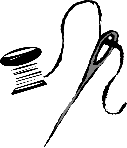 Needle and thread clipart free