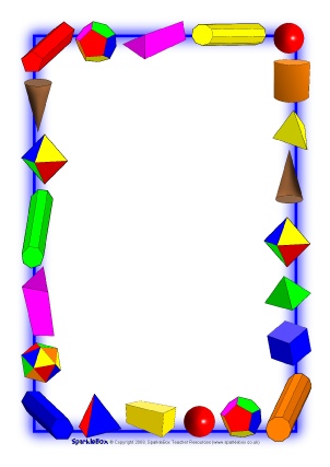 Printable Maths Page Borders - SparkleBox
