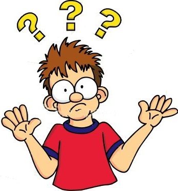 Clipart confused person