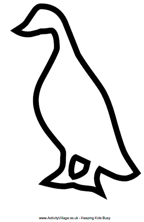 Printable Duck Template