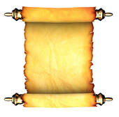 Ancient scroll clipart