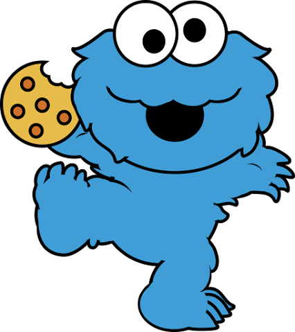 Cookie monster clipart baby