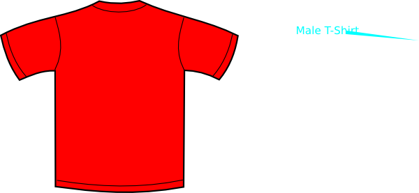 Red t-shirt clipart