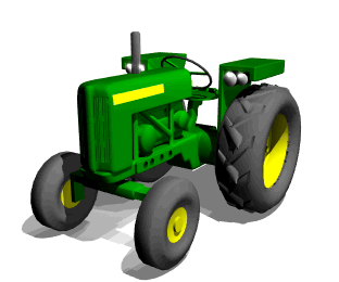 Farm tractor clipart