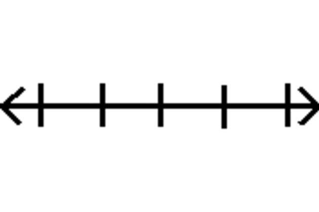 Vertical number line clipart