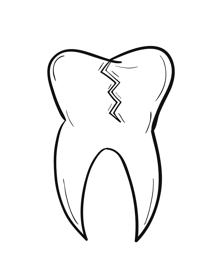 Broken tooth clipart