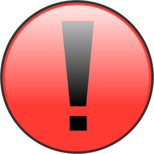 Exclamation mark - vector Clip Art