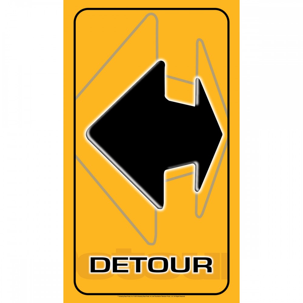The Amazing Race Signs - Detour Metal Sign | CBS Store